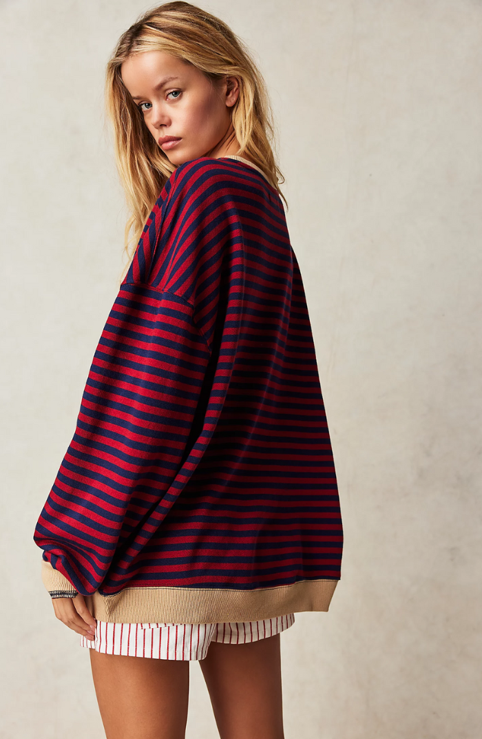Zarina – Gestreepte Sweatshirt voor Dames – Relaxed & Trendy