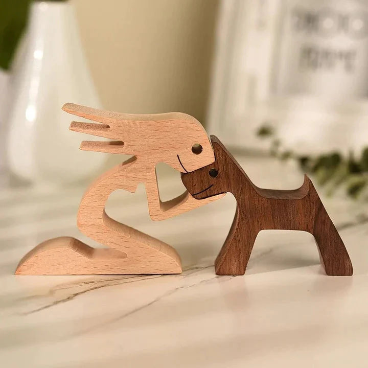 Houten Dierenfiguren Gegraveerd Uniek Milieuvriendelijk Cadeau