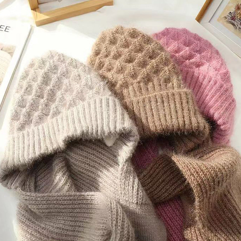 Dames Sjaal Muts 2-in-1 Set Warm en Stijlvol