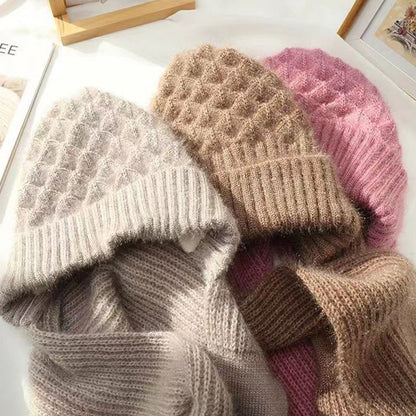 Dames Sjaal Muts 2-in-1 Set Warm en Stijlvol