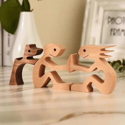Houten Dierenfiguren Gegraveerd Uniek Milieuvriendelijk Cadeau
