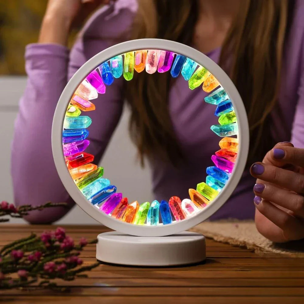 Kwarts Kristal Lamp Regenboog Effect Energiebalans