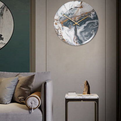 Marmeren Wandklok Stil Modern Design