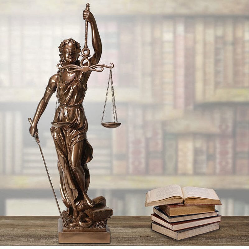 Rechtvaardigheid Beeld Figuur Justitia Decoratie