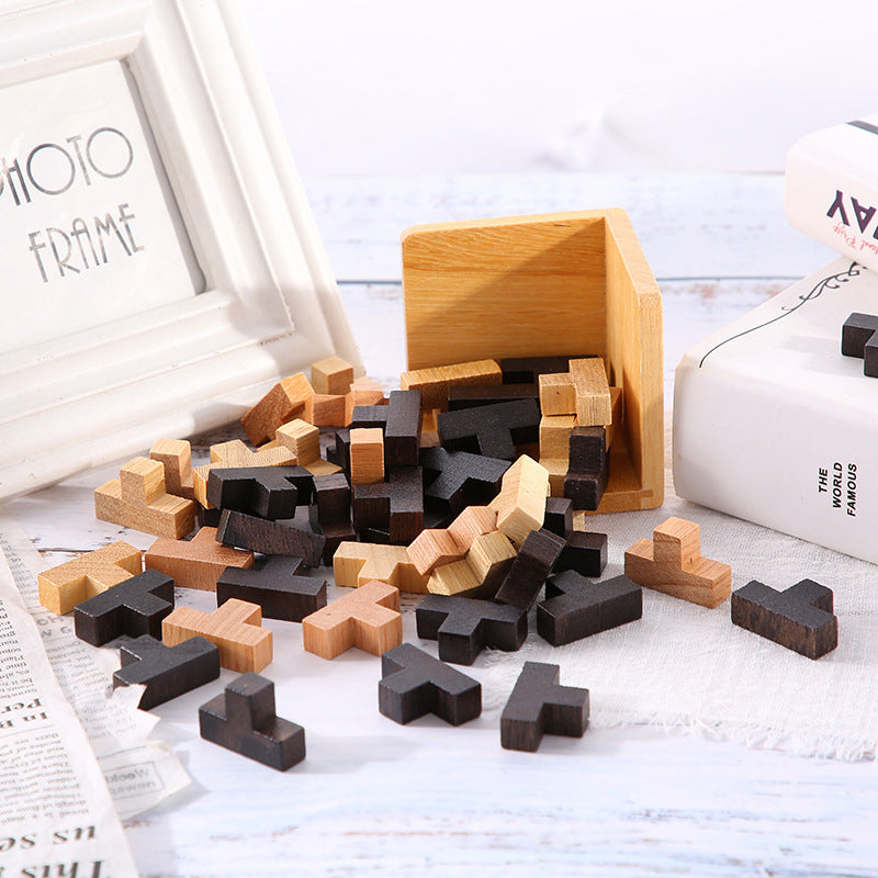 Houten Puzzel Brain Teaser Intelligentiespel voor Volwassenen