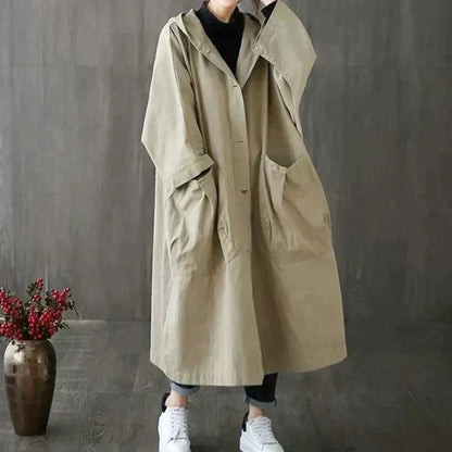 Dael Trenchcoat Oversized Comfortabel en Stijlvol