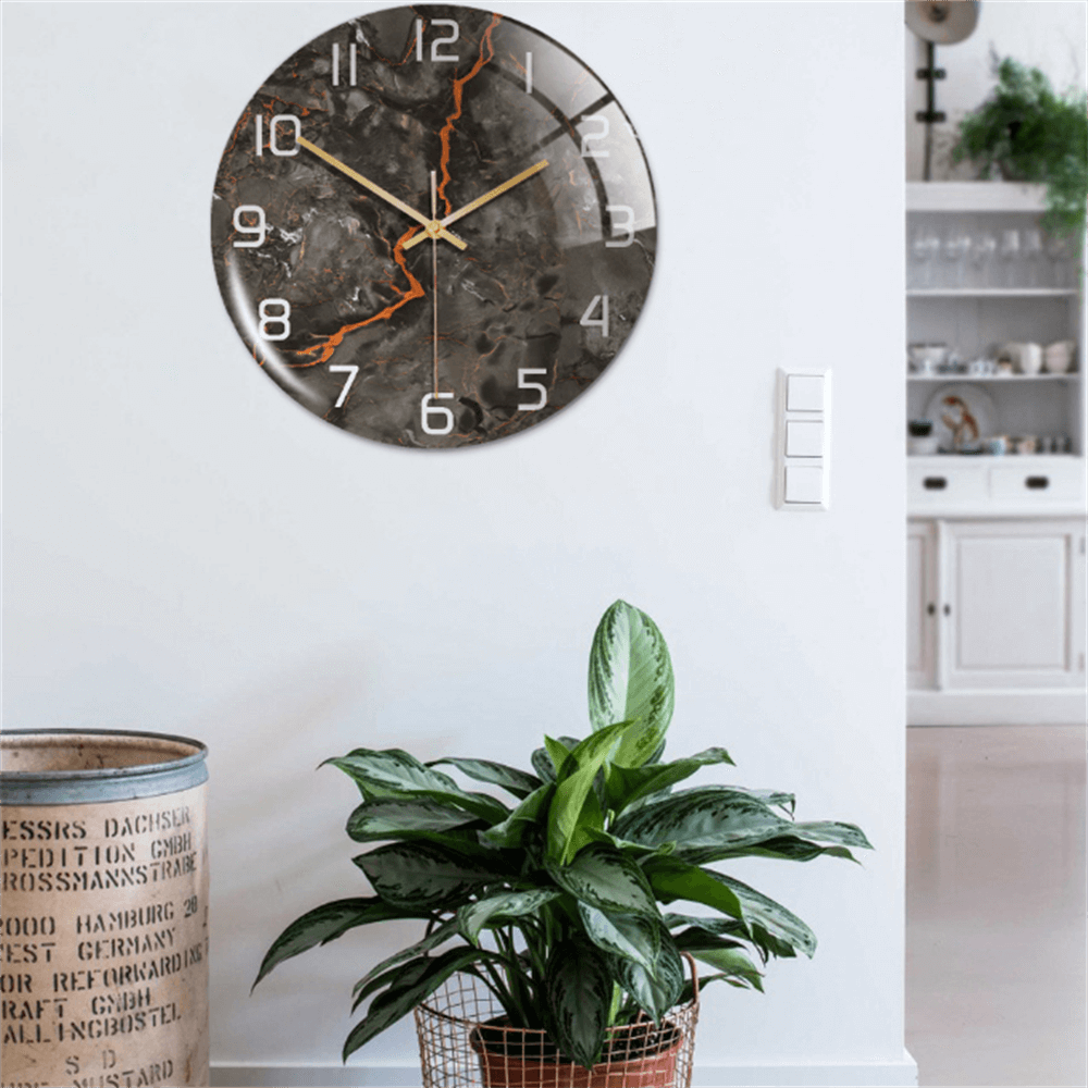 Marmeren Wandklok Stil Modern Design