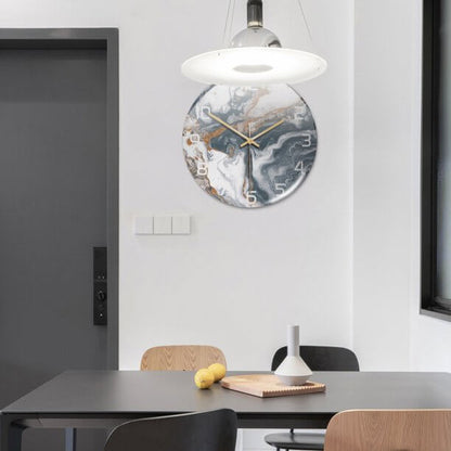 Marmeren Wandklok Stil Modern Design