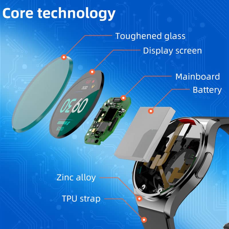 Smartwatch Suga Pro met ECG en Hartslagmonitoring