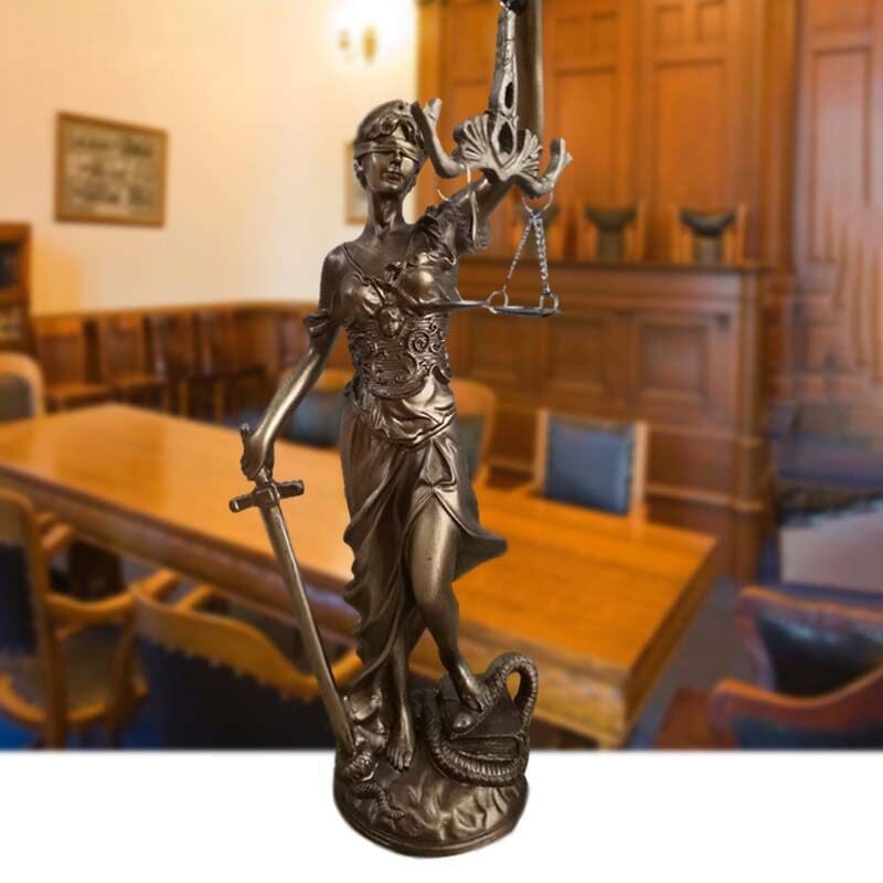 Rechtvaardigheid Beeld Figuur Justitia Decoratie