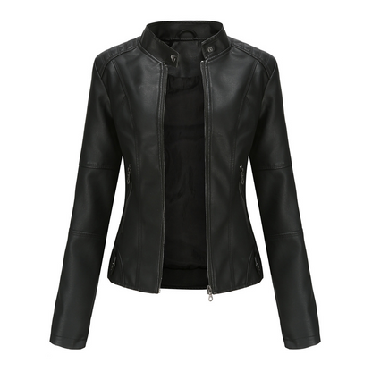 Leren Motorjack Dames Slank en Stijlvol - Velinix