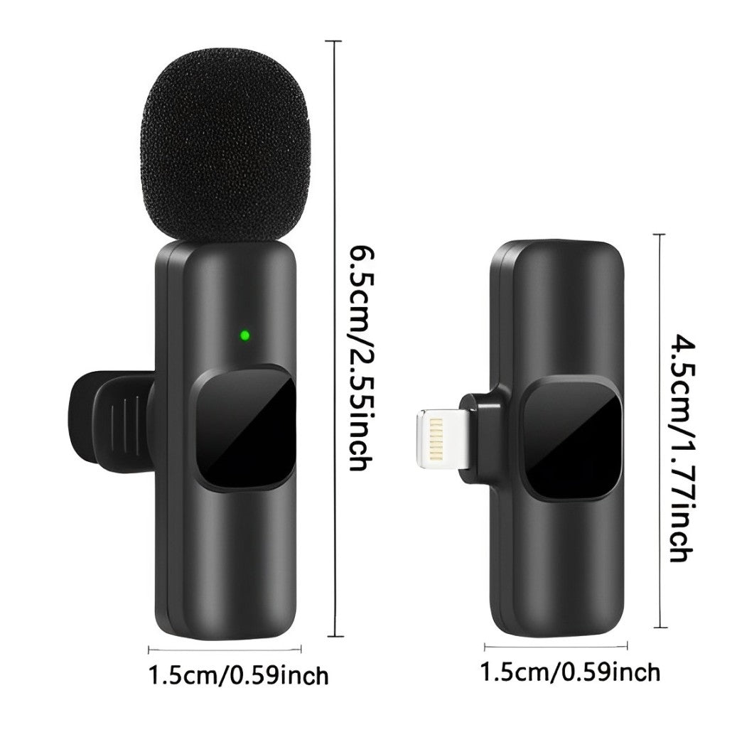 ProAudio™ – Draadloze Lavalier Microfoon met Ruisreductie en Eenvoudige Setup-5