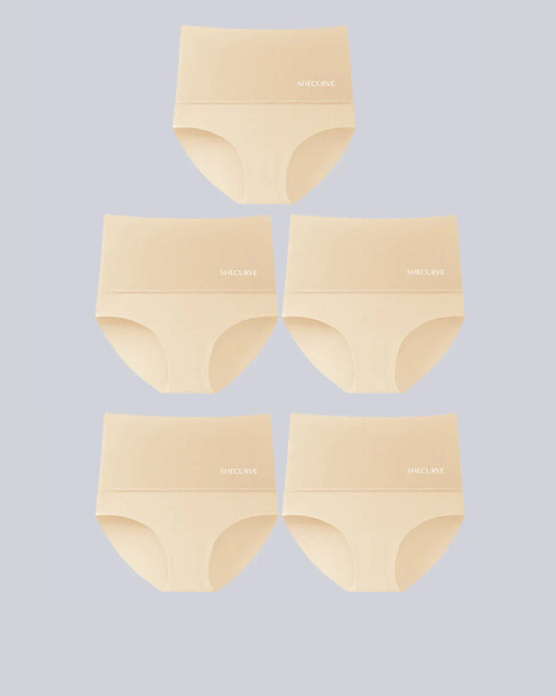 Slipjes Hoge Taille 5-Pack voor Buikcontrole en Slanke Pasvorm
