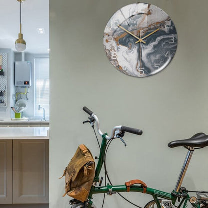 Marmeren Wandklok Stil Modern Design