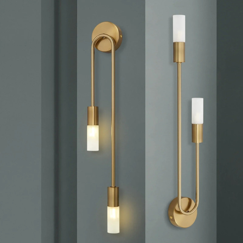 Goudkleurige Wandlamp Modern Design Dimbaar - Velinix