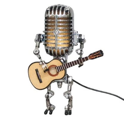 Tafellamp Robot Gitaar Design Uniek Verlichting