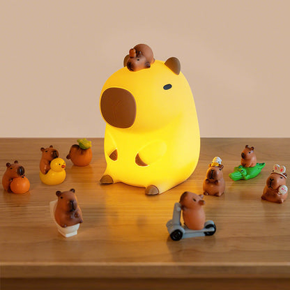 Capybara Nachtlampje Squishy Zacht Schattig