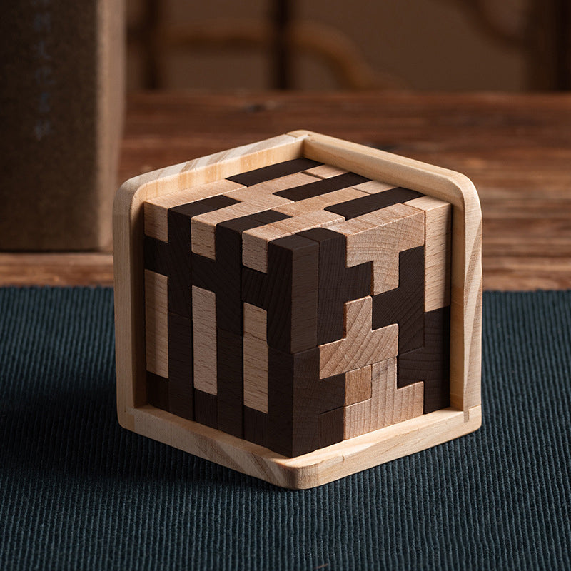 Houten Puzzel Brain Teaser Intelligentiespel voor Volwassenen
