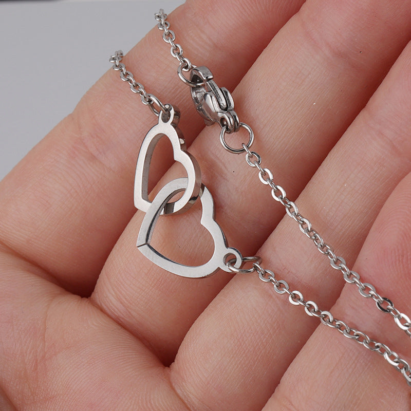 Hartvormige Hanger met Roterende Roos Cadeaubox