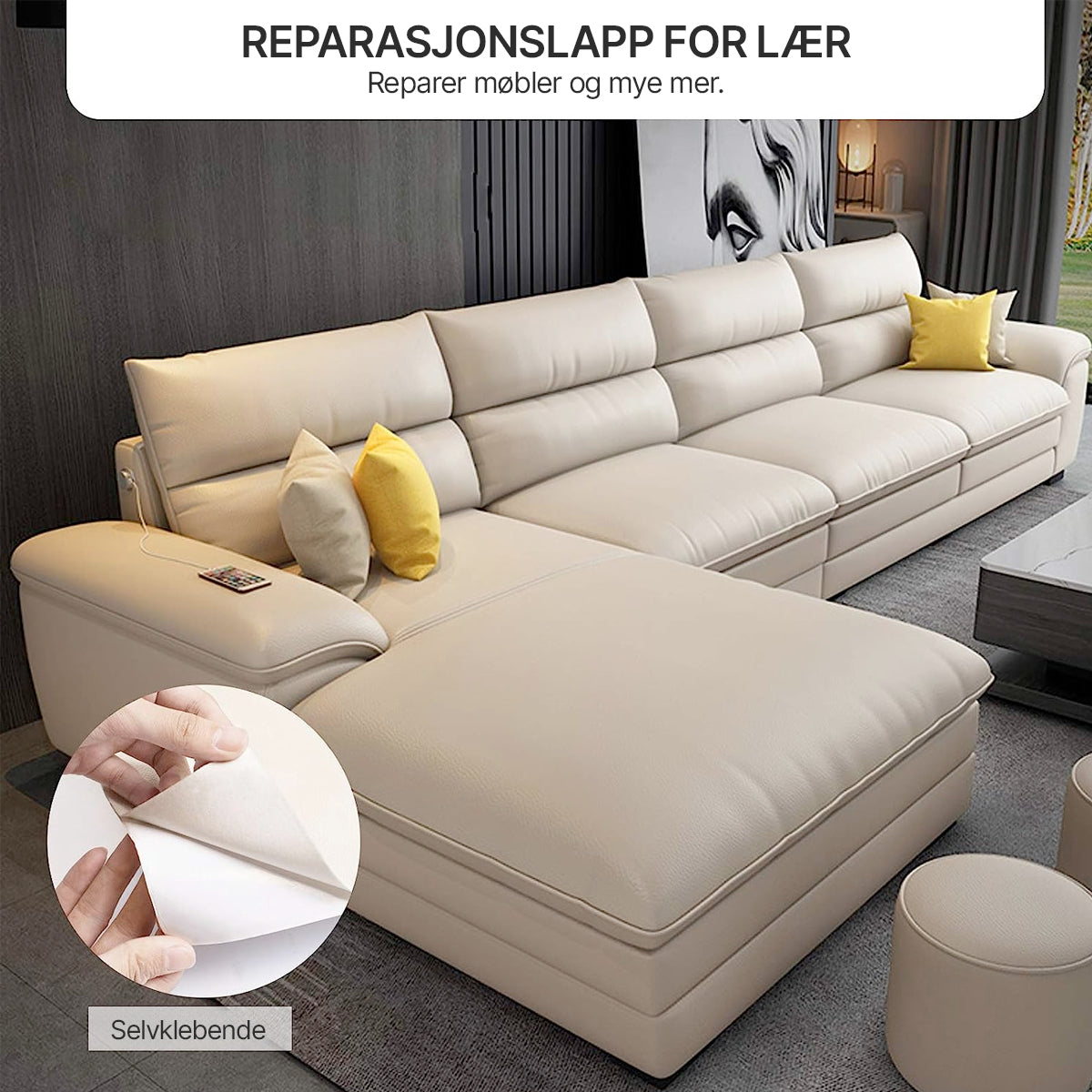 Leren Patch Zelfklevend PU Leer Reparatie