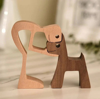 Houten Dierenfiguren Gegraveerd Uniek Milieuvriendelijk Cadeau - Velinix