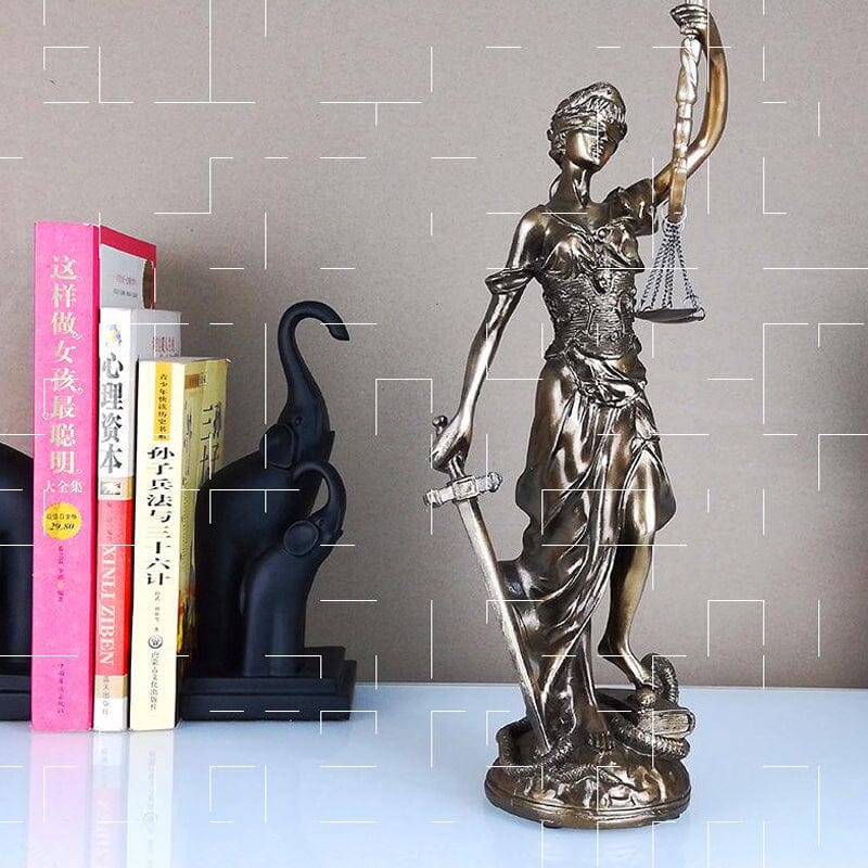 Rechtvaardigheid Beeld Figuur Justitia Decoratie