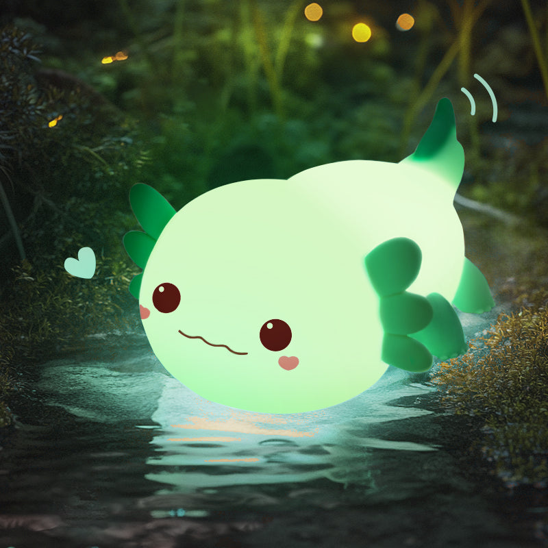 Axolotl Nachtlamp Schattig Zacht Verlichting