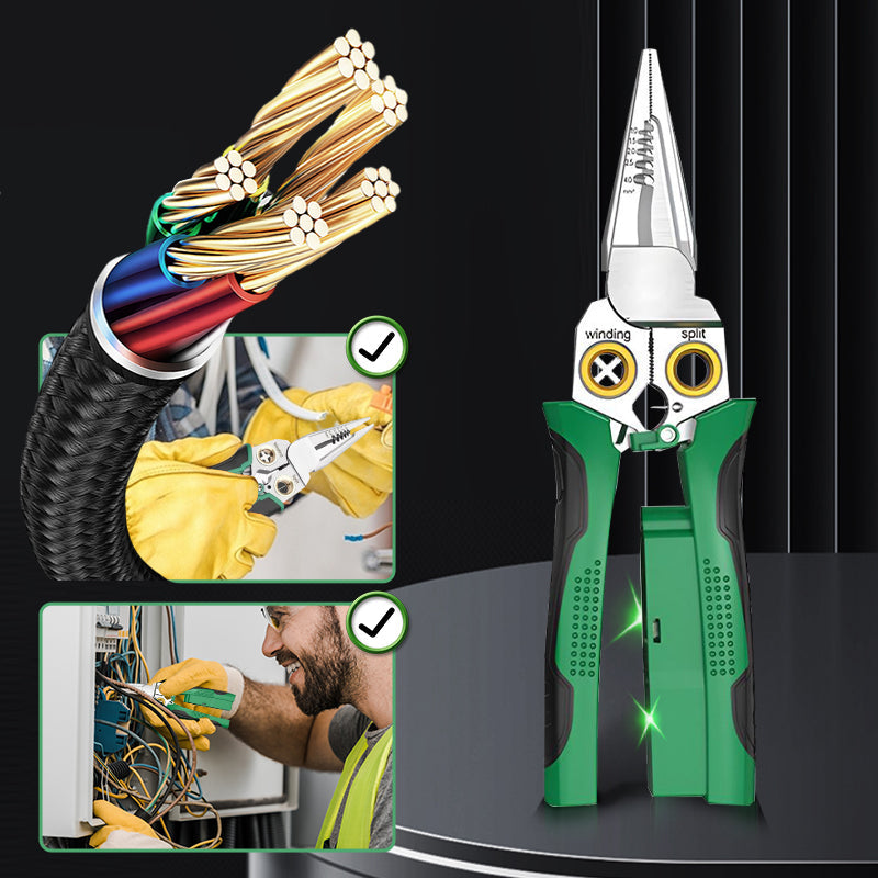 8-in-1 Multifunctionele Schaar Strip- en Testtool Elektrisch