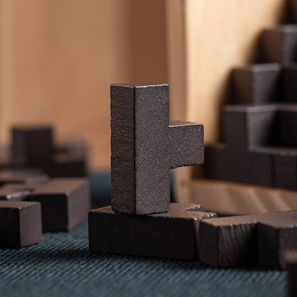 Houten Puzzel Brain Teaser Intelligentiespel voor Volwassenen