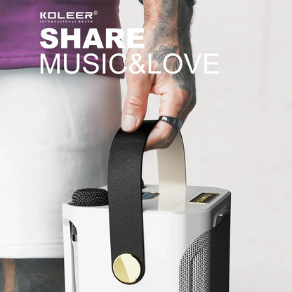 Draadloze Karaoke Luidspreker Bluetooth met Microfoon en Subwoofer