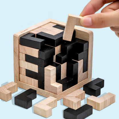 Houten Puzzel Brain Teaser Intelligentiespel voor Volwassenen