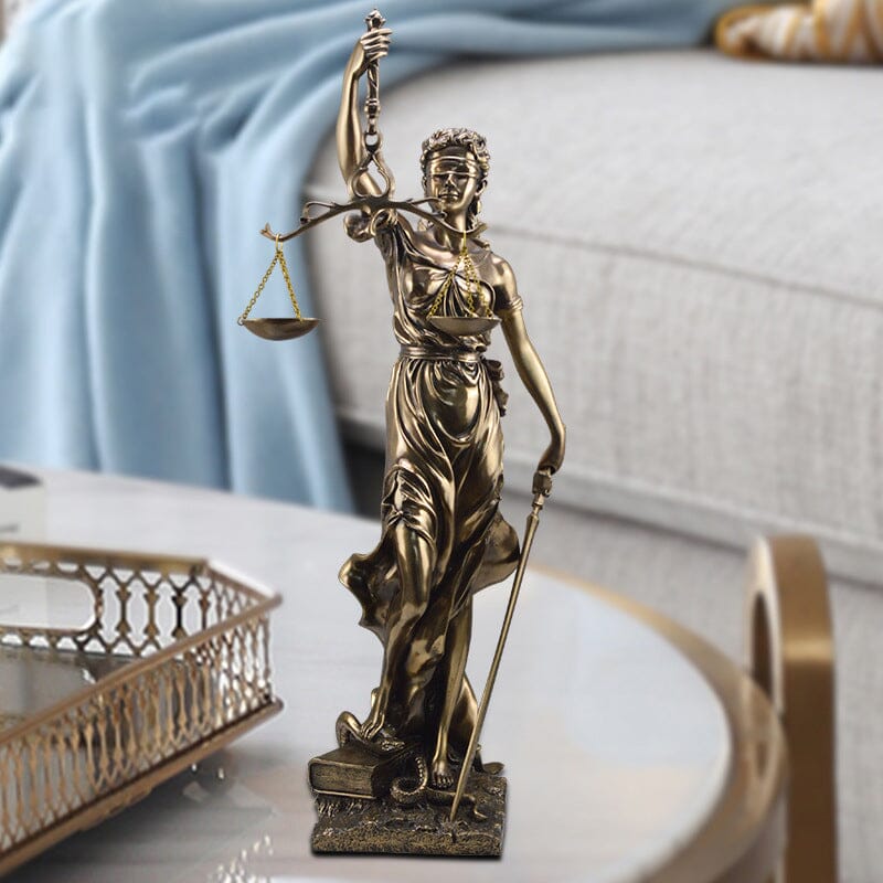 Rechtvaardigheid Beeld Figuur Justitia Decoratie