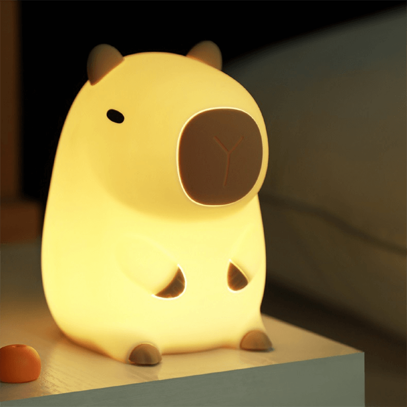 Capybara Nachtlampje Squishy Zacht Schattig - Velinix