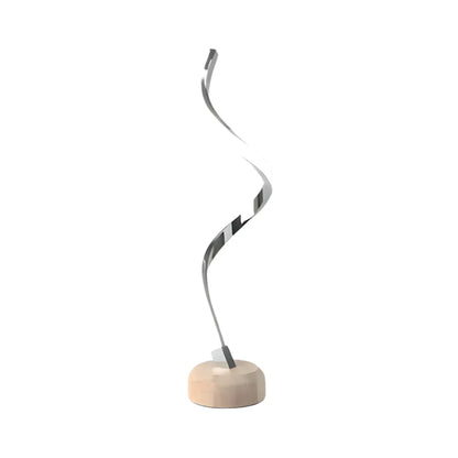 Houten Tafellamp Dimbaar met LED Verlichting