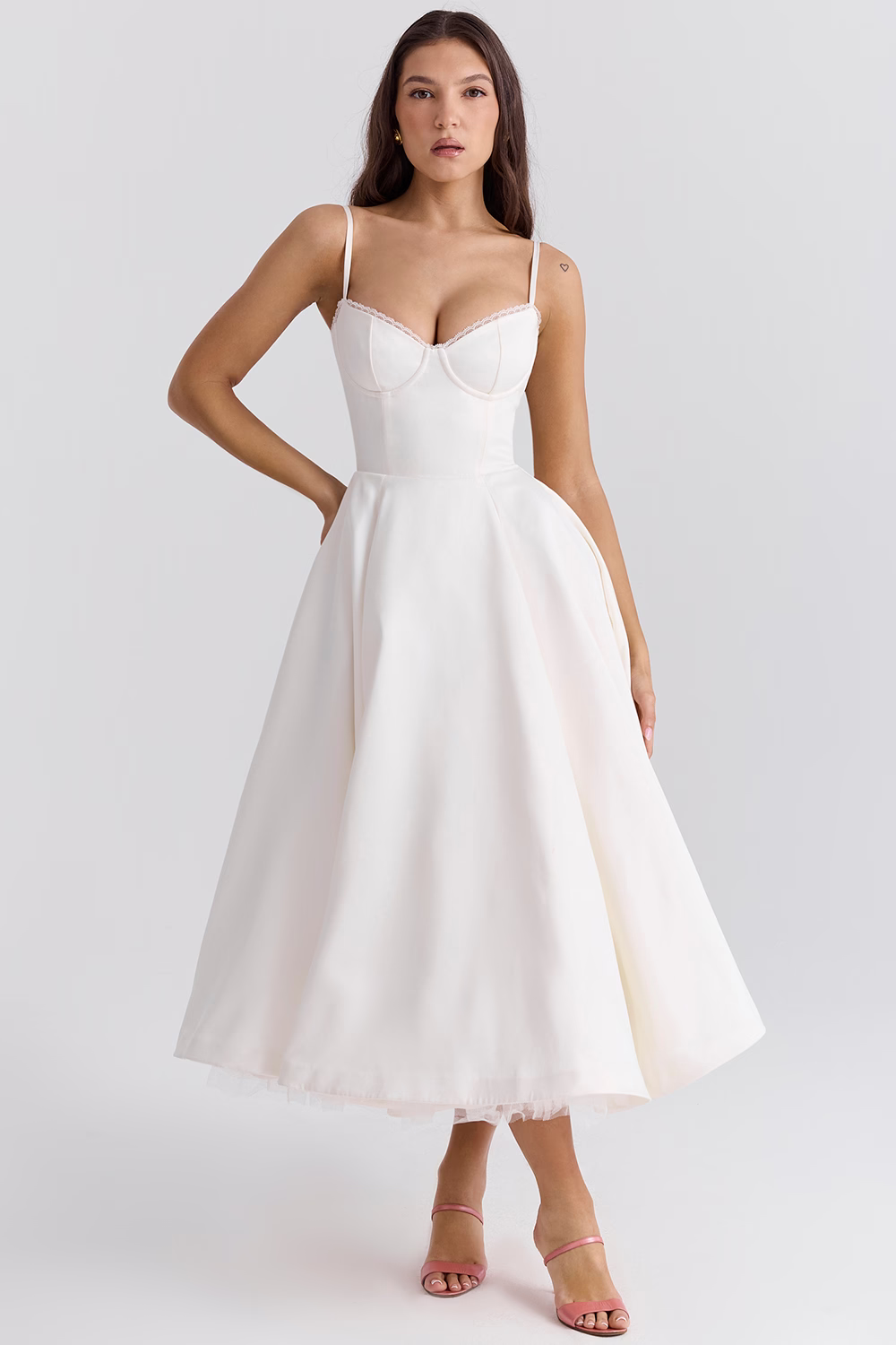 Variant image for Celestia™ – Dames Galajurk met Verstelbare Bandjes en Elegante Tule Rok-11
