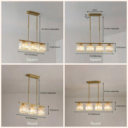 Moderne Hanglamp Art Deco Stijl Glazen Kroonluchter
