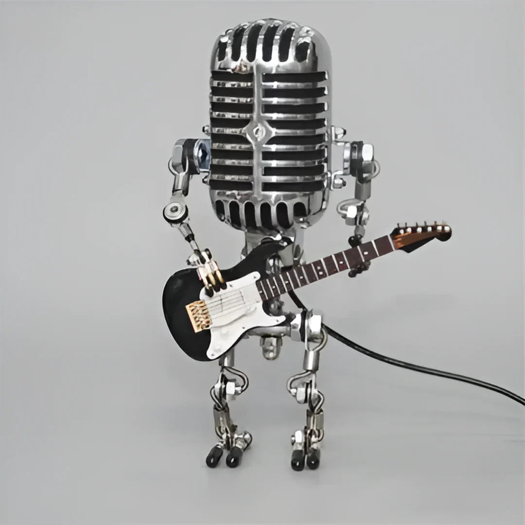 Tafellamp Robot Gitaar Design Uniek Verlichting - Velinix