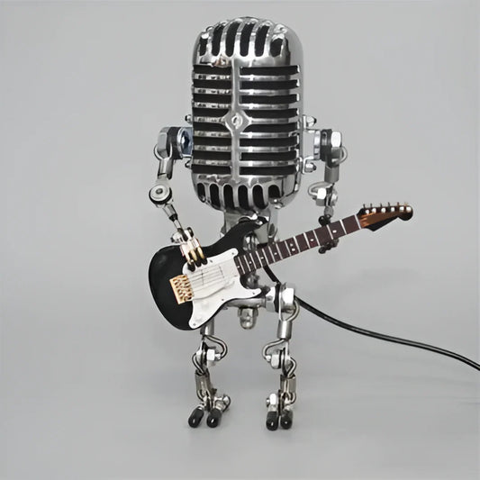 Tafellamp Robot Gitaar Design Uniek Verlichting - Velinix