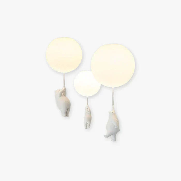 Kinder Plafondlamp Beer en Ballon Cloud Bear Speelkamer - Velinix