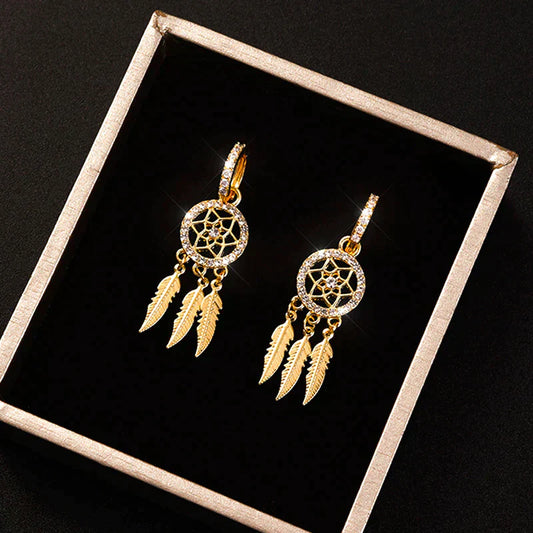 Gouden Oorbellen 14K Elegante Verfijning - Velinix