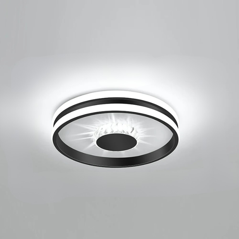 LED Plafondlamp Goud Kleur met Kristallen voor Slaapkamer en Hal