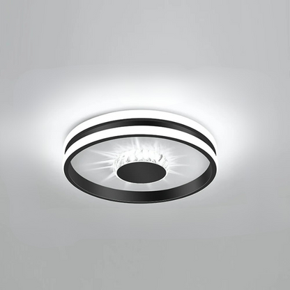 LED Plafondlamp Goud Kleur met Kristallen voor Slaapkamer en Hal