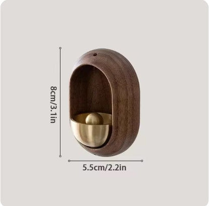 Houten Deurbel Elegante Design met Zen Geluid