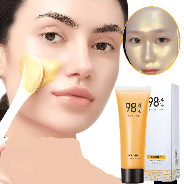 Gouden Peel-Off Masker voor een Stralende Huid