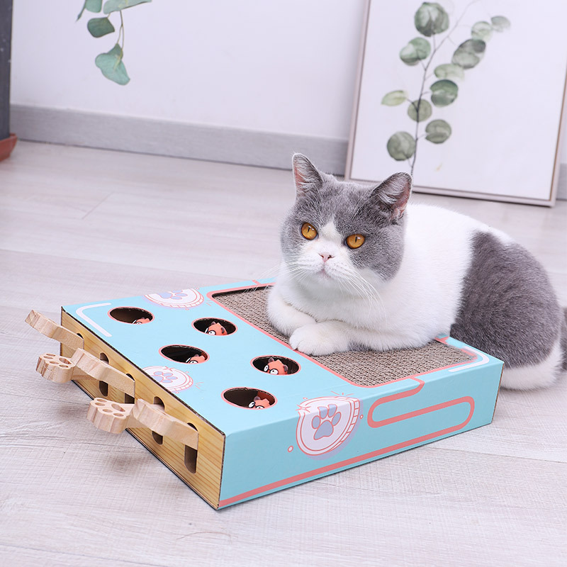 Katten Speelplein 3-in-1 met Krabpaal en Speeltunnel - Velinix