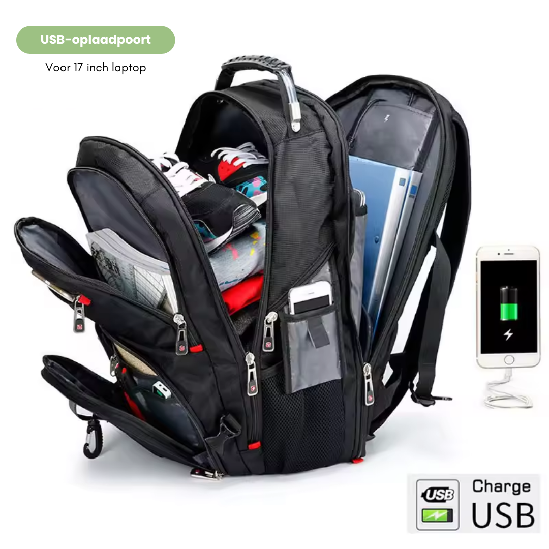 Laptop Rugzak 17 Inch Waterbestendig met USB