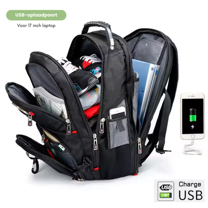 Laptop Rugzak 17 Inch Waterbestendig met USB