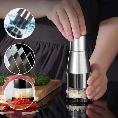 Roestvrijstalen Knoflookpers Gourmet Stijl Efficiënt