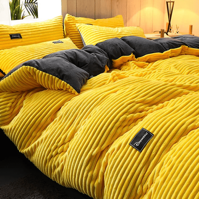 Warme Fleece Winterbeddenset met Fluwel voor Koude Nachten