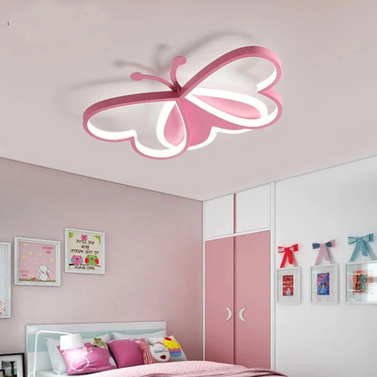 Kleurrijke LED Plafondlamp voor Kinderkamer Roze Design - Velinix